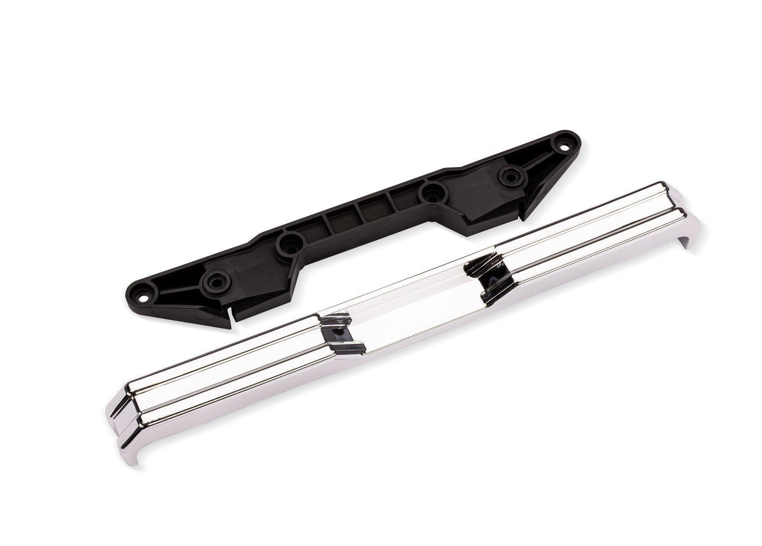 TRAXXAS 7687 X-Truck BIGFOOT #8 4X4 Chrome Rear Bumper w/ Support