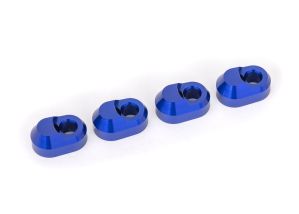 TRAXXAS 7743-BLUE Suspension pin retainer, 6061-T6 aluminum (blue-anodized) (4)