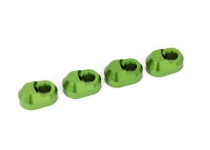 TRAXXAS 7743-GREEN Suspension pin retainer, 6061-T6 aluminum (green-anodized) (4)