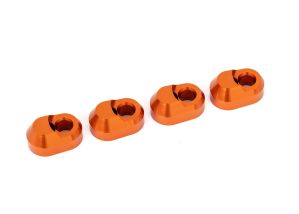 TRAXXAS 7743-ORANGE Suspension pin retainer, 6061-T6 aluminum (orange-anodized) (4)