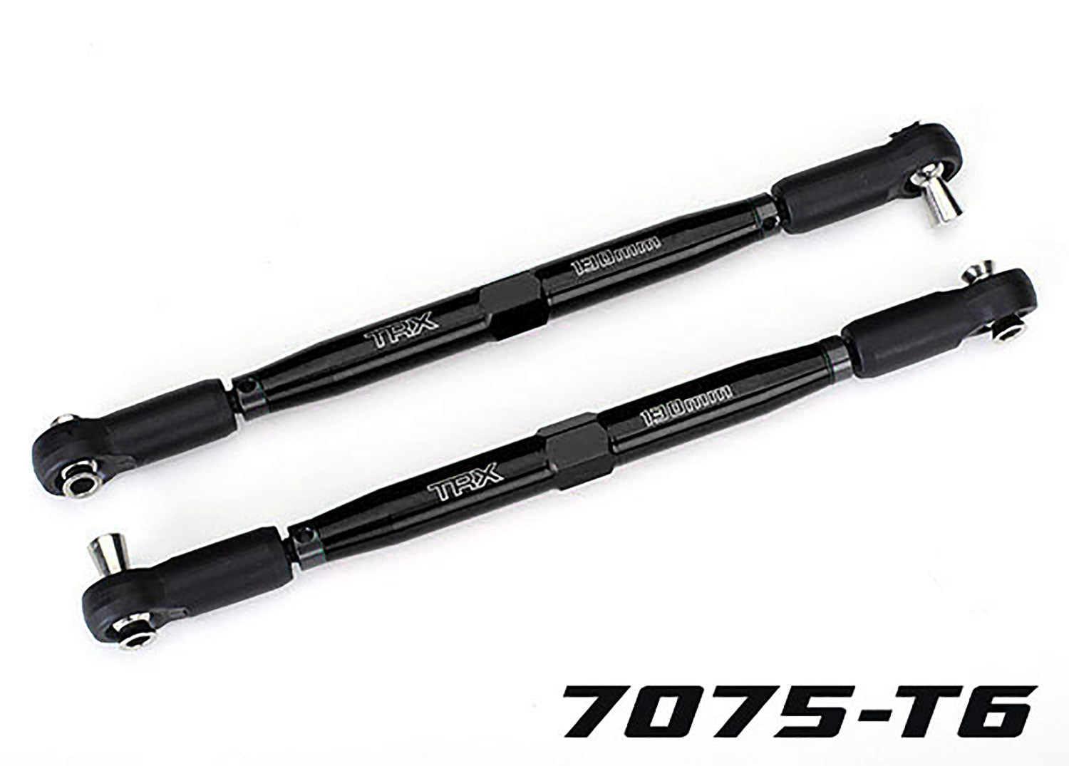 TRAXXAS 7748-BLK TUBES 157 mm Black Aluminum Toe Links (2)