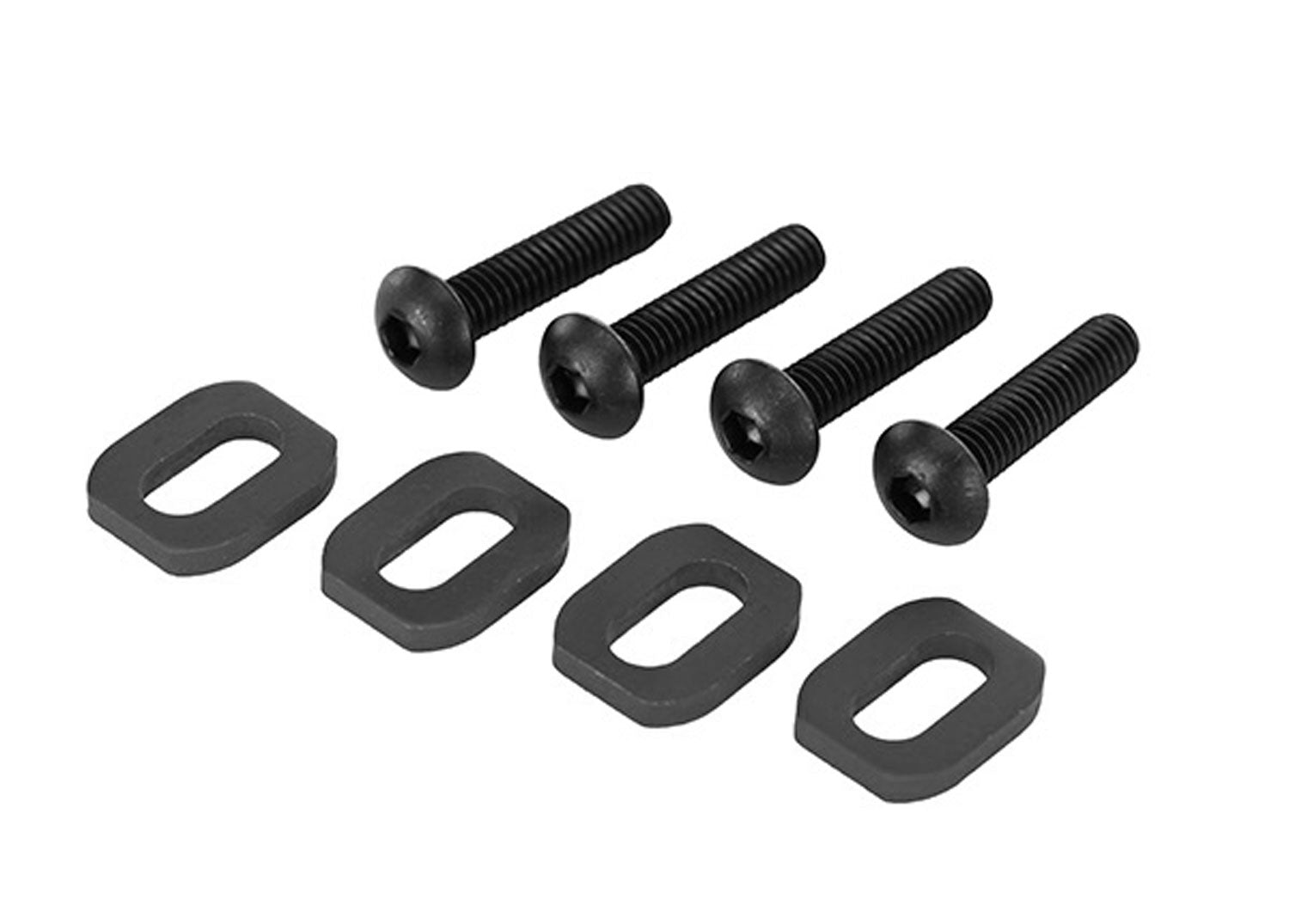 TRAXXAS 7759-BLK Black Steel Motor Mount Washers (4)