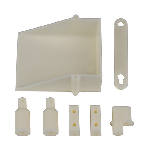 ASSOCIATED 7811 RC10 Battery Cup, Servo, Body, Antenna Mount