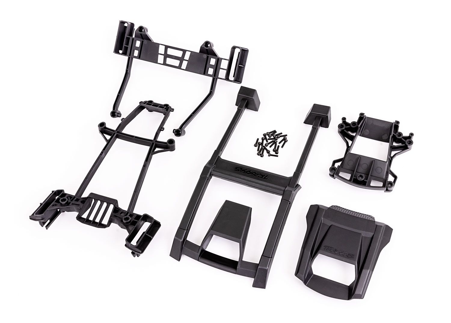 TRAXXAS 7813 Body support (includes front mount & rear latch, roof & hood skid pads)/ 3x12mm CS (19) (attaches to #7812 body)