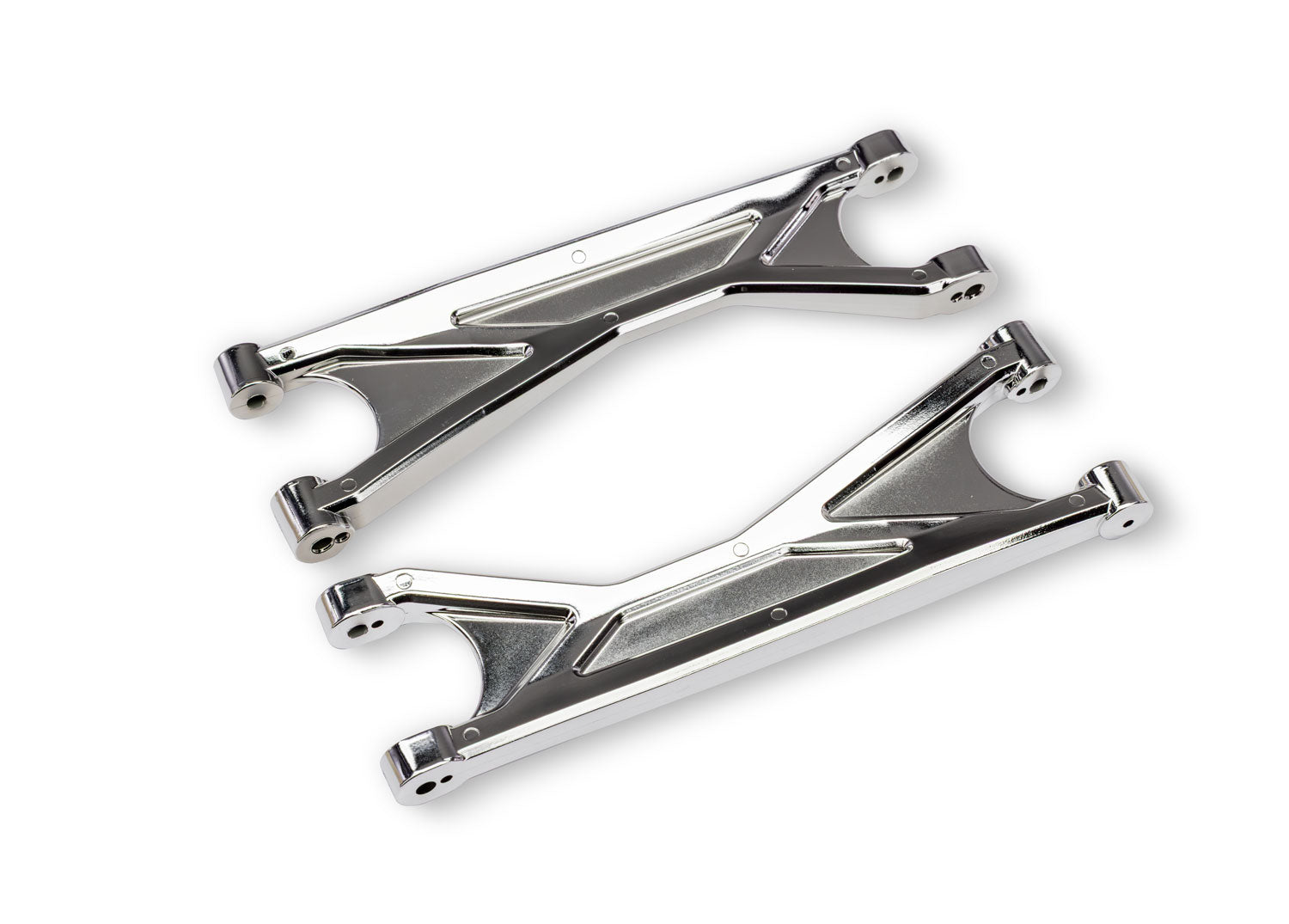 TRAXXAS 7829-CHRM Chrome Heavy-Duty Upper Suspension Arms (2)