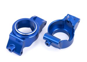 TRAXXAS 7832-BLUE Caster blocks (c-hubs), 6061-T6 aluminum (blue-anodized), left & right