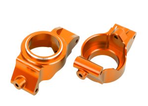 TRAXXAS 7832-ORANGE Carriers, stub axle (orange-anodized 6061-T6 aluminum) (left & right)