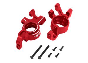 TRAXXAS 7836-RED Steering blocks, 6061-T6 aluminum (red-anodized), left & right