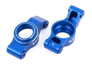 TRAXXAS 7852-BLUE Carriers, stub axle (blue-anodized 6061-T6 aluminum) (left & right)