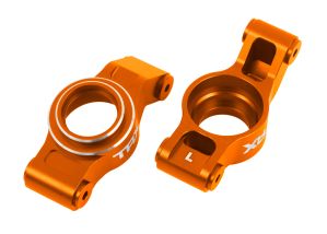 TRAXXAS 7852-ORANGE Carriers, stub axle (orange-anodized 6061-T6 aluminum) (left & right)
