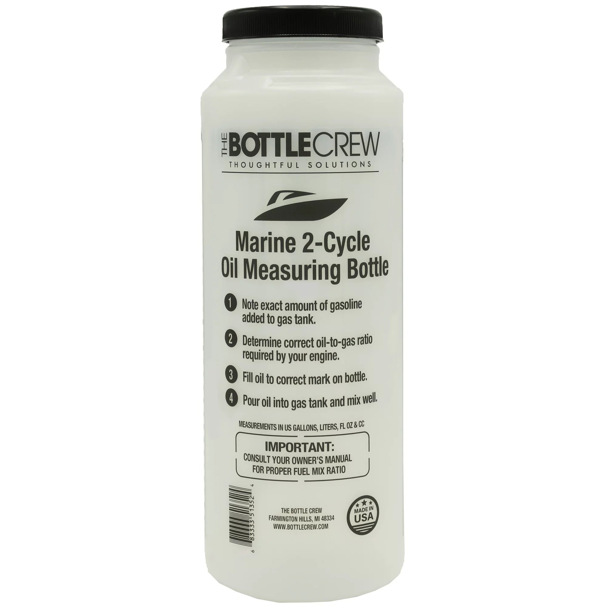 BOTTLE CREW TBCMB436 2 Cycle Oil Measuring Bottle