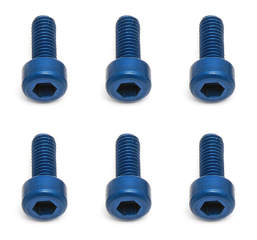 ASSOCIATED 8561 FT Screws, Blue Aluminum M3x8 mm SHCS