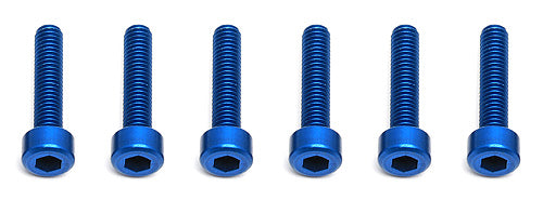 ASSOCIATED 8564 FT Screws, Blue Aluminum M3x14 mm SHCS