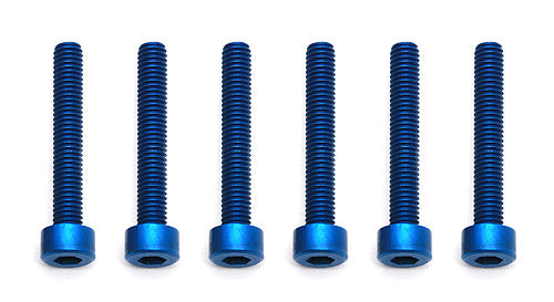 ASSOCIATED 8568 FT Screws, Blue Aluminum M3x20 mm SHCS