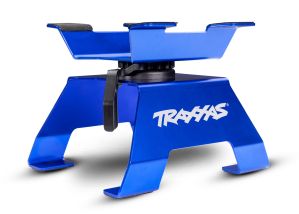 TRAXXAS 8796-BLUE car and truck stand, blue (assembled)