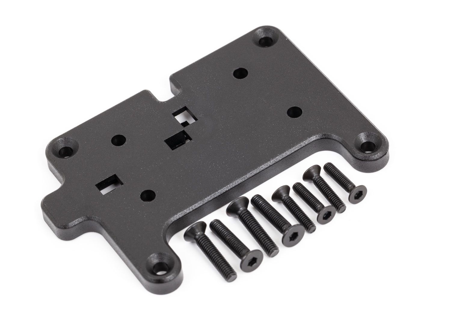 TRAXXAS 8844X Mounting plate, winch/ 3x15mm CCS (4)/ 2.5x12mm CCS (4) (fits TRX-6® Ultimate RC Hauler))