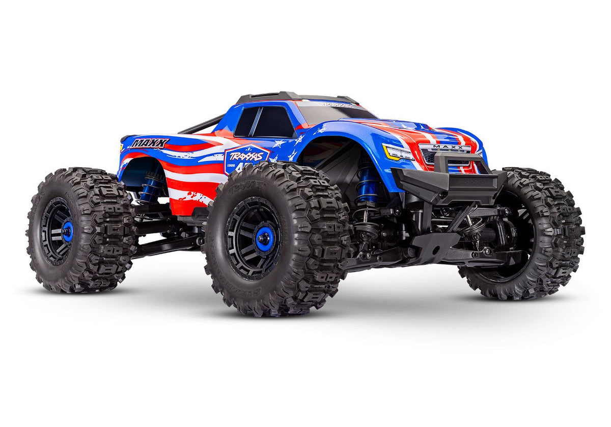 TRAXXAS 89086-4 Maxx V2 with wide Maxx 1/10 scale monster truck. Fully assembled, RTR with TQi™ 2.4GHz radio system, VXL-4s™ brushless power system, and ProGraphix® painted body 2.0