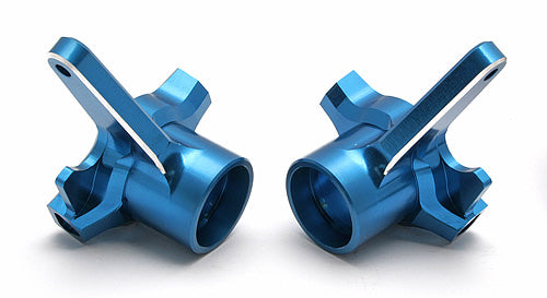 ASSOCIATED 89380 Machined Steering Knuckles Blue RC8 (2)