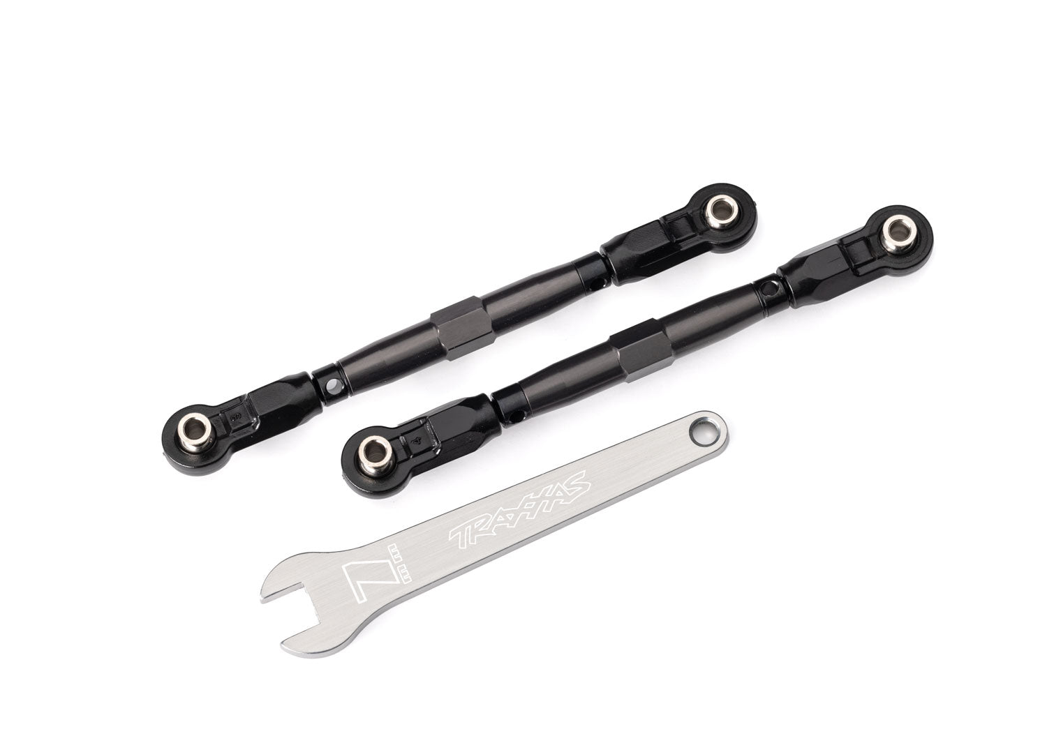 TRAXXAS 8948-GRAY Toe links, front (TUBES gray-anodized, 7075-T6 aluminum, stronger than titanium) (88mm) (2)/ rod ends, rear (4)/ rod ends, front (4)/ aluminum wrench (1)