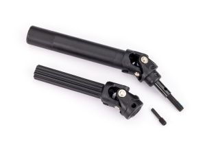 TRAXXAS 8996T Driveshaft assembly, front or rear, Maxx® Duty (1) (left or right) (fully assembled, ready to install)/ screw pin (1) (for use with #8995 WideMaxx™ suspension kit)