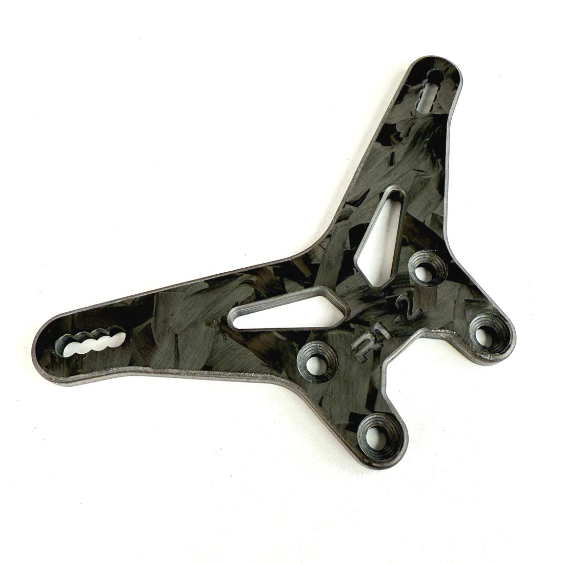 R1WURKS 900201-F (22X Series) Carbon Fiber Rear Shock Towers (-2mm Forged)