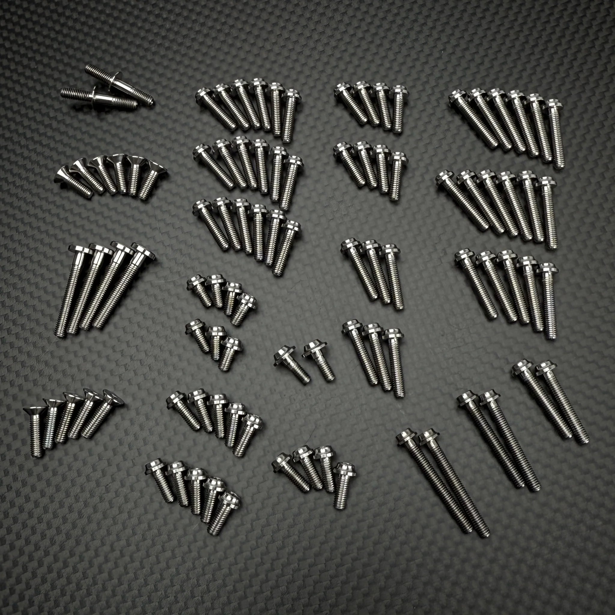 R1WURKS 900288 (SC7) Titanium Upper Screw Set (silver)
