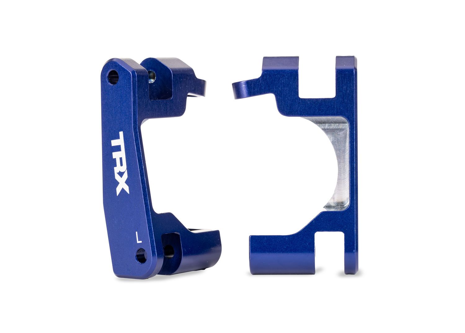 TRAXXAS 9063-BLUE Blue Aluminum Caster Blocks (L&R)