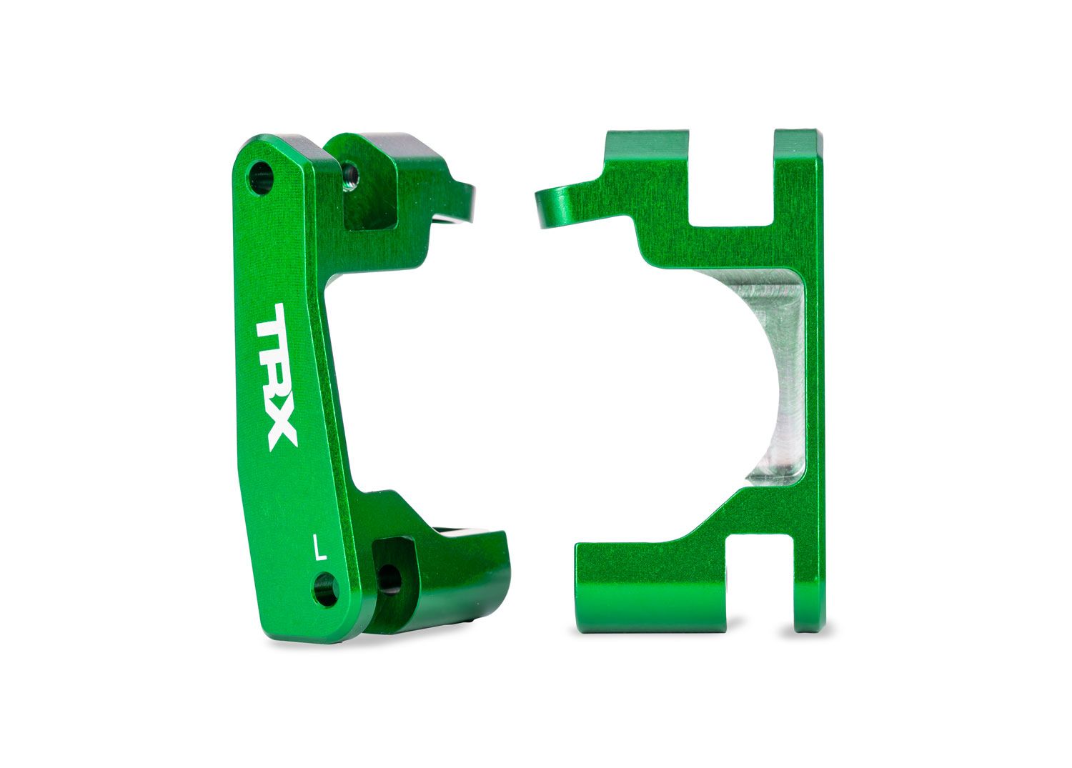 TRAXXAS 9063-GREEN Green Aluminum Caster Blocks (L&R)