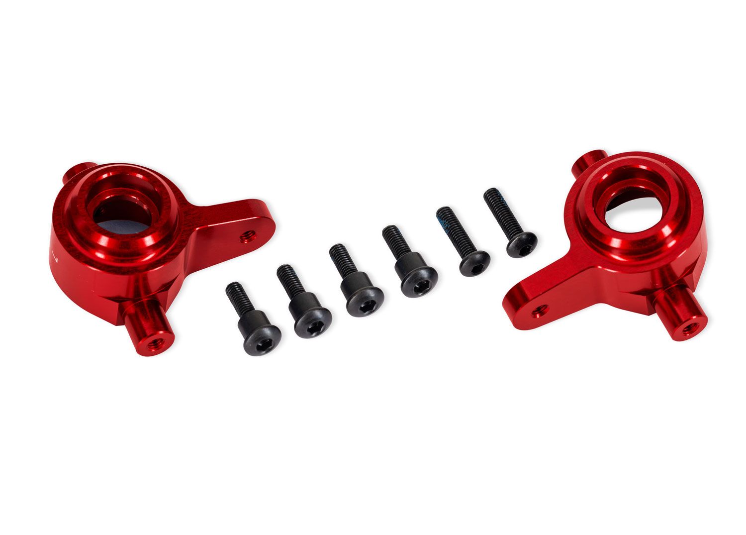 TRAXXAS 9064-RED Red Aluminum Steering Blocks (L&R)