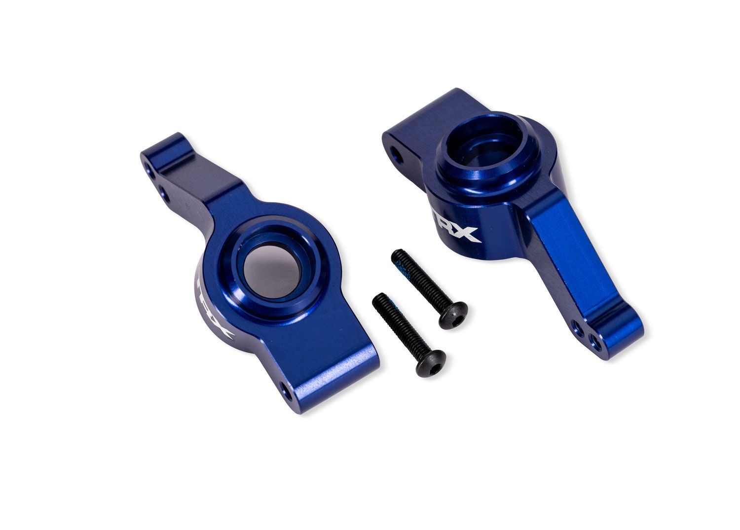 TRAXXAS 9065-BLUE Blue Aluminum Stub Axle Carriers (L&R)
