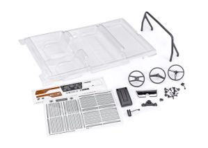 TRAXXAS 9114 Interior, Chevrolet Blazer (1969 -1972) (clear, requires painting) (includes rollbar, gauge bezel, steering wheel and column, shifter, armrest, decals)