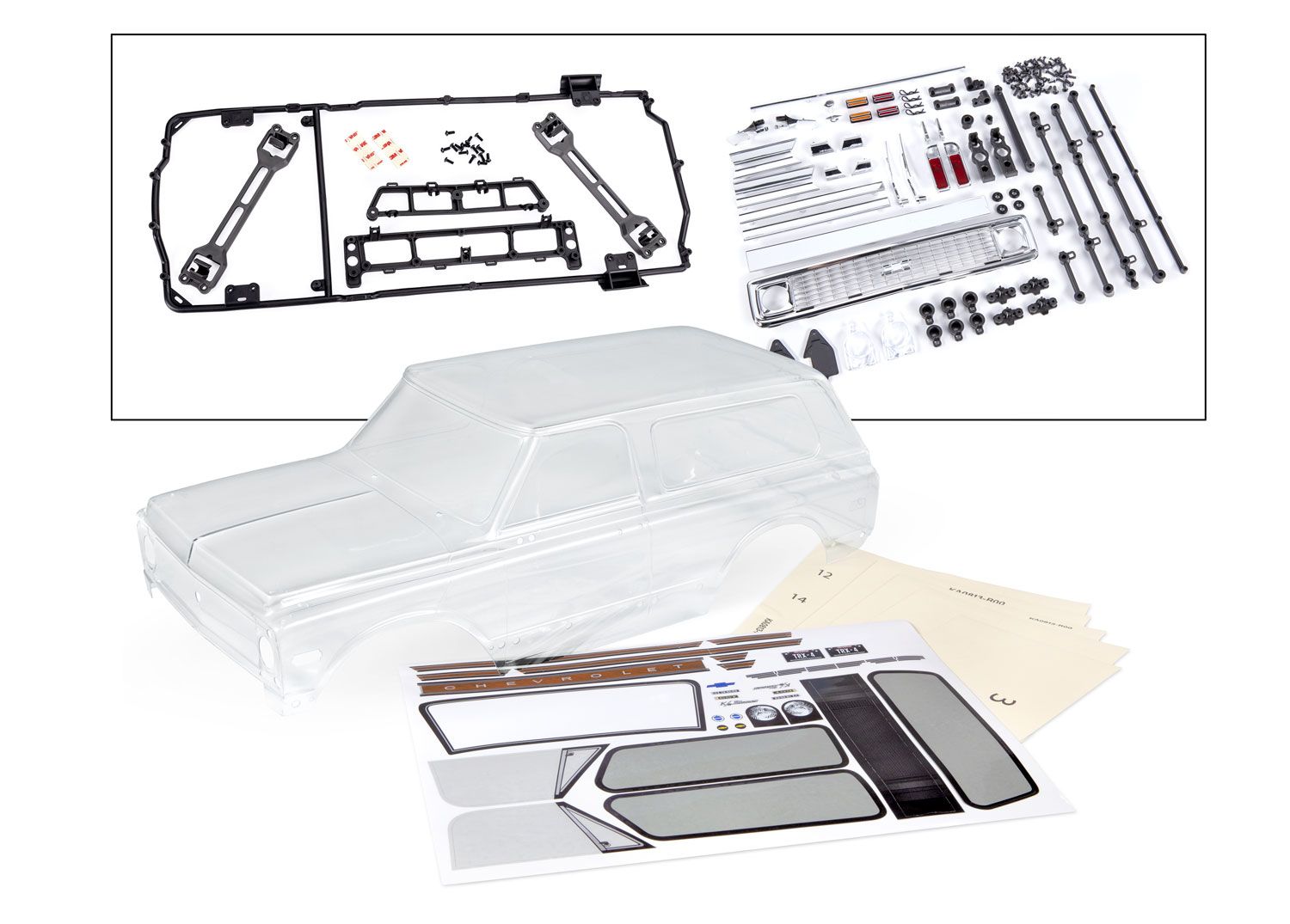 TRAXXAS 9130 Body, Chevrolet Blazer (1972) (clear, requires painting)