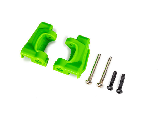 TRAXXAS 9135-GREEN Caster blocks (c-hubs), extreme heavy duty, (left & right)/ 3x26mm hinge pins (2)/ 3x15mm BCS (2) (for use with #9182 upgrade kit) (Copy)