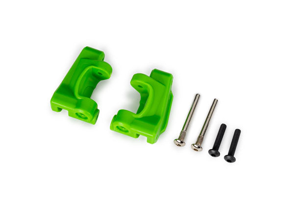 TRAXXAS 9136-GREEN Caster blocks (c-hubs), extreme heavy duty, green (left & right)/ 3x26mm hinge pins (2)/ 3x15mm BCS (2) (for use with #9180 and 9181 upgrade kit)