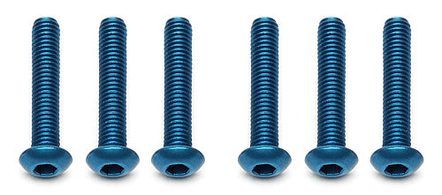 ASSOCIATED 91542 FT Screws, M3x16 mm BHCS, blue aluminum