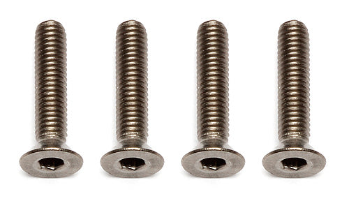 ASSOCIATED 91595 FT Ti Screws, M3x14 mm FHCS