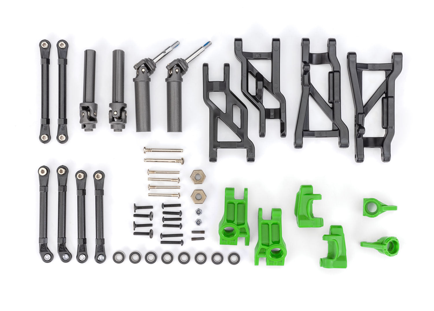 TRAXXAS 9181-GREEN Green Extreme HD Driveline and Suspension Upgrade Kit