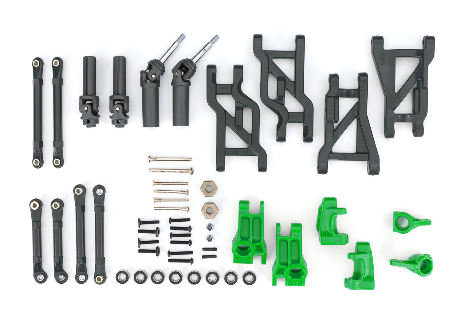 TRAXXAS 9182-GREEN Green Extreme HD Driveline and Suspension Upgrade Kit