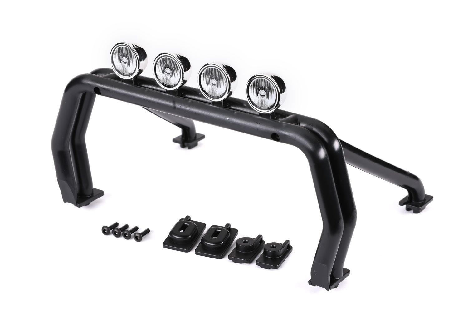TRAXXAS 9262R Roll bar (black)/ mounts (front (2), rear (left & right))/ 2.6x12mm BCS (self-tapping) (4) (fits #9212 or 9230 series bodies)
