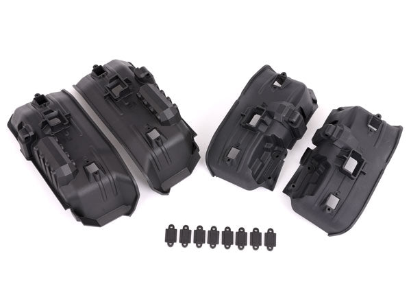 TRAXXAS 9288 Fenders, inner, front & rear (for clipless body mounting) (2 each)/ rock light covers (8)