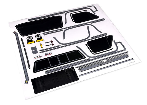 TRAXXAS 9299 Decal sheet, Chevrolet K10 Truck (1979)
