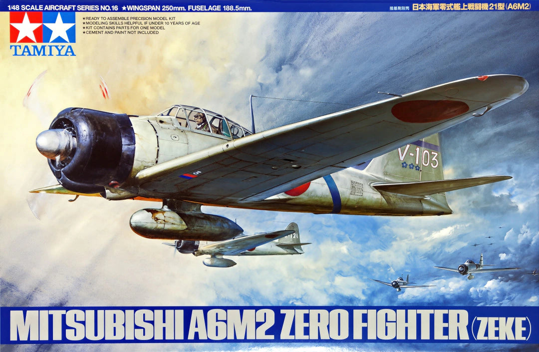 TAMIYA 61016 Mitsubishi A6M2 Zero Fighter (Zeke)