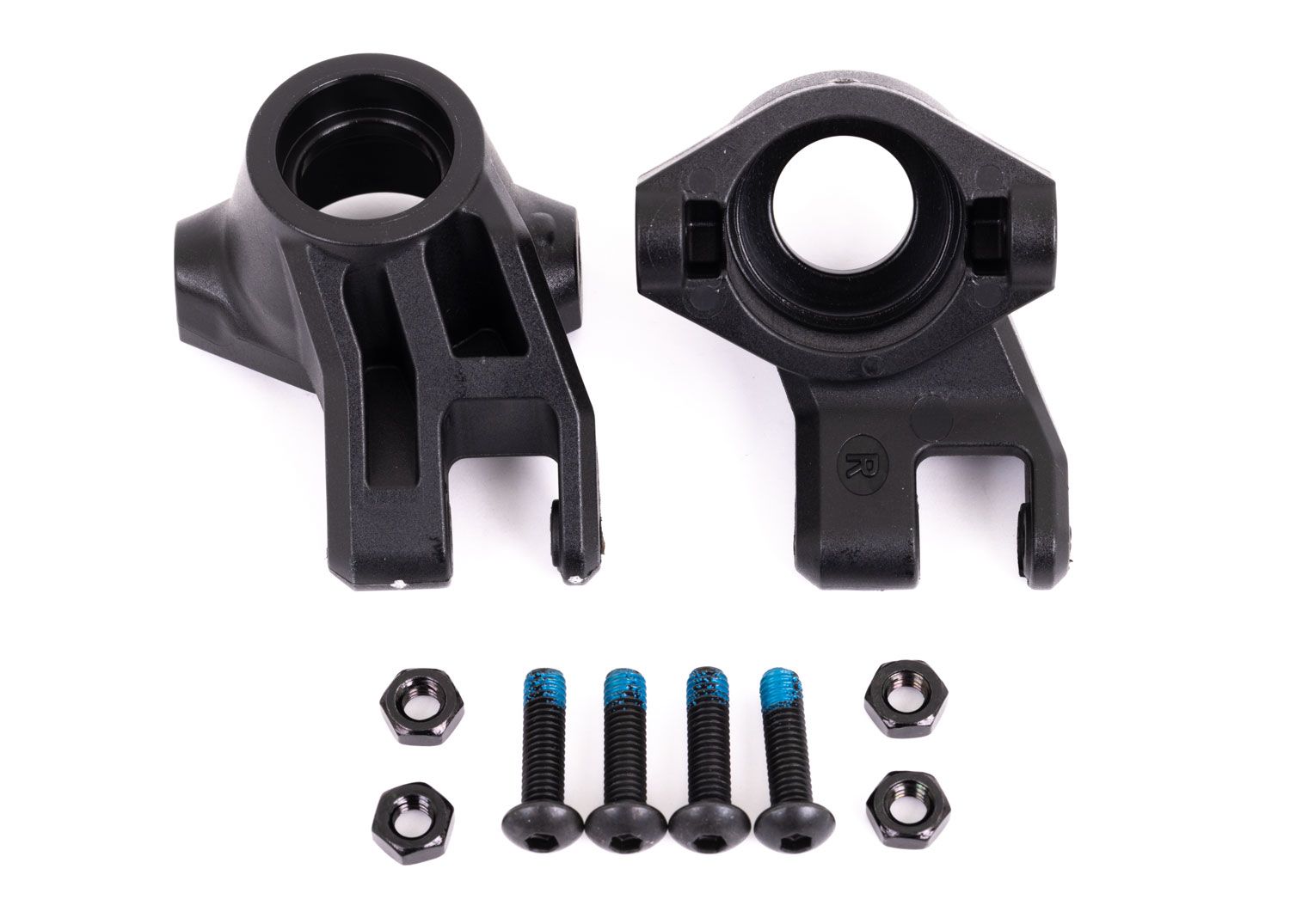 TRAXXAS 9537 Steering blocks, left & right/ 4x16mm BCS (4)/ M4x0.7 NL (4)