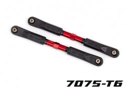 TRAXXAS 9549R  Toe links, Sledge® (TUBES red-anodized, 7075-T6 aluminum, stronger than titanium) (120mm) (2)/ rod ends, assembled with steel hollow balls (4)/ aluminum wrench, 8mm (1)