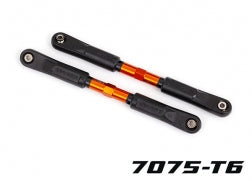 TRAXXAS 9549T Toe links, Sledge® (TUBES orange-anodized, 7075-T6 aluminum, stronger than titanium) (120mm) (2)/ rod ends, assembled with steel hollow balls (4)/ aluminum wrench, 8mm (1)