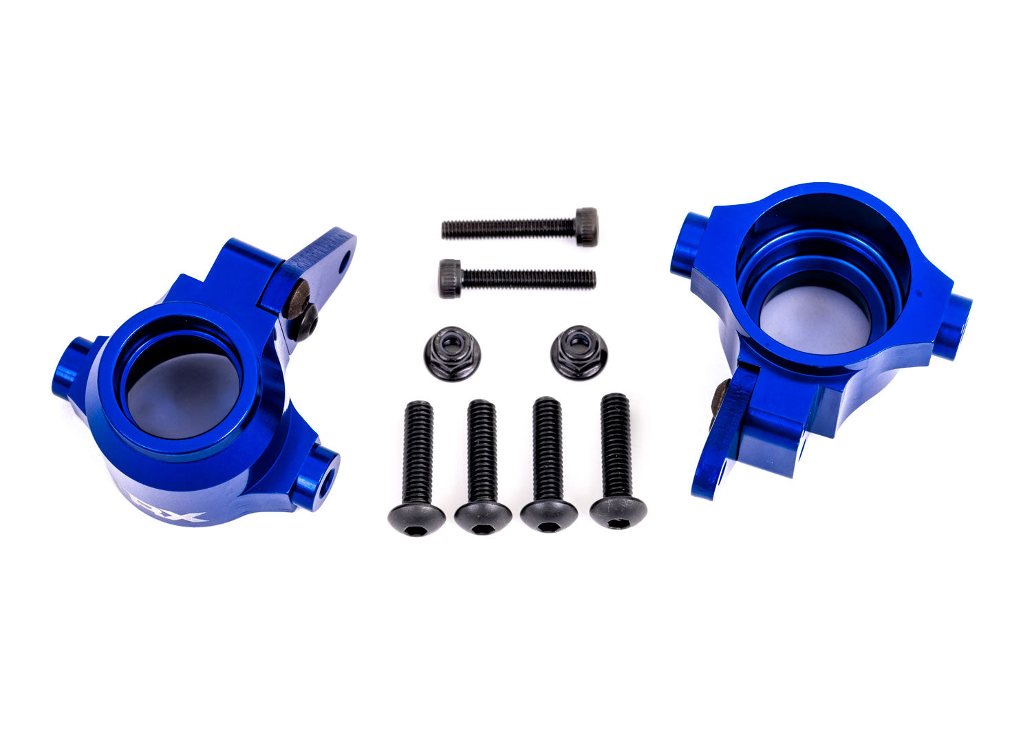 TRAXXAS 9635X Blue Aluminum Steering Blocks(L&R)