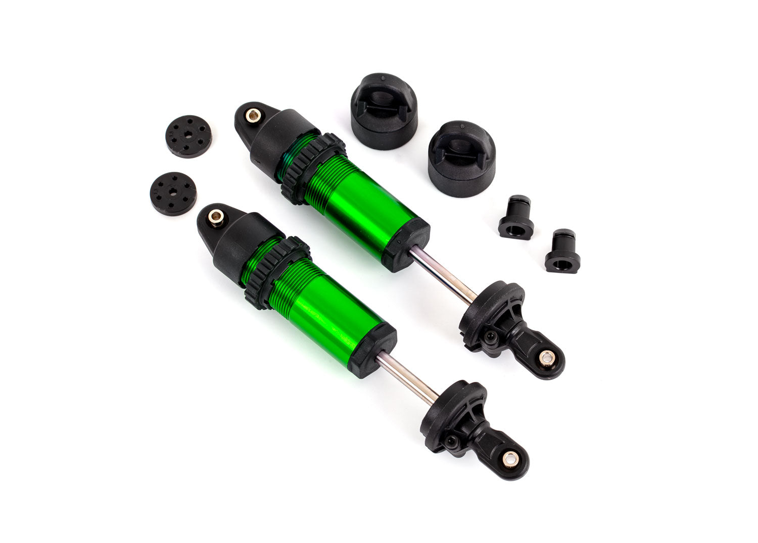 TRAXXAS 9660-GRN Green Aluminum GT-Maxx Shocks (2)