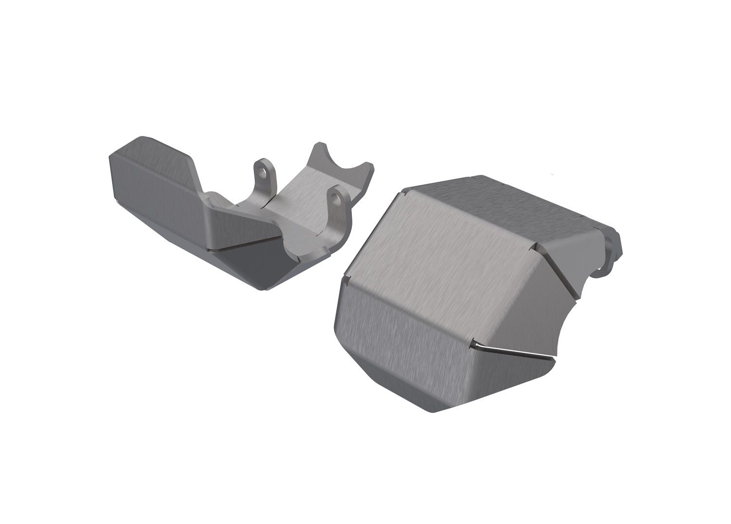 TRAXXAS 9765 Skidplate, axle, front or rear (stainless steel) (2)