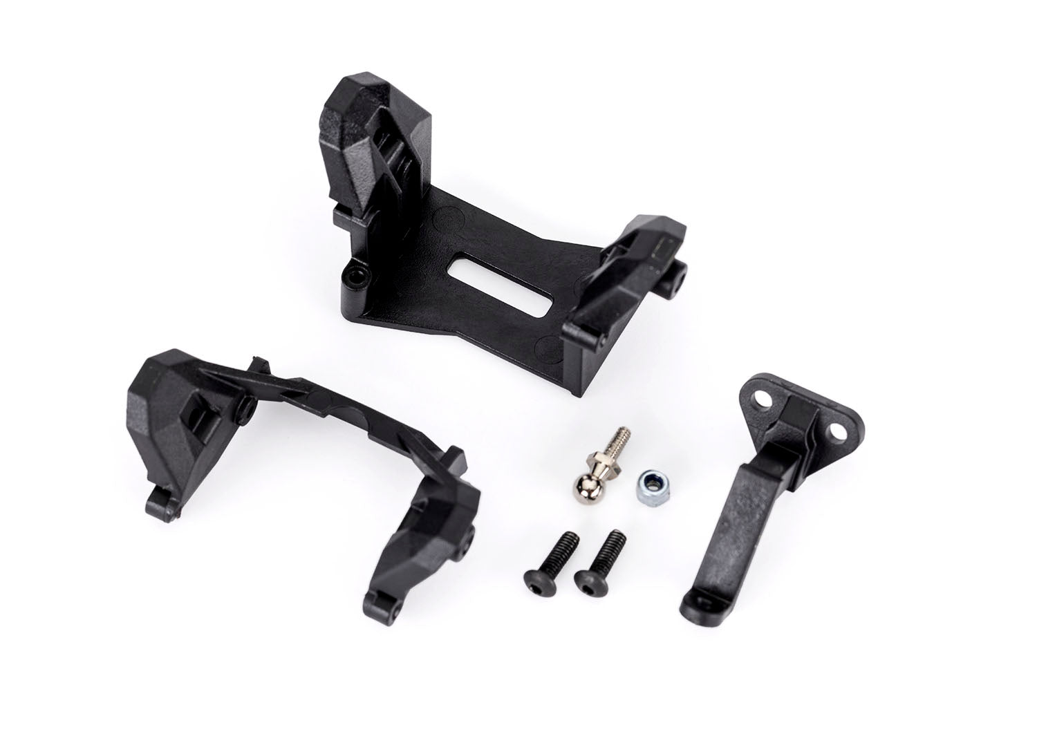 TRAXXAS 9826 SHOCK MOUNTS (F/R)/TRAILER HITCH
