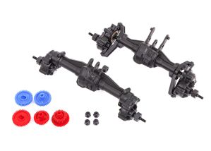 TRAXXAS 9843R Portal kit, complete (2.56:1 reduction) (includes rear axle assembly & front axle assembly)